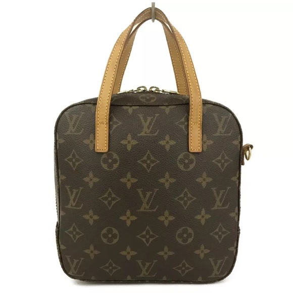 Authentic Louis Vuitton Monogram Spontini Hand Bag Brown - Picture 1 of 17